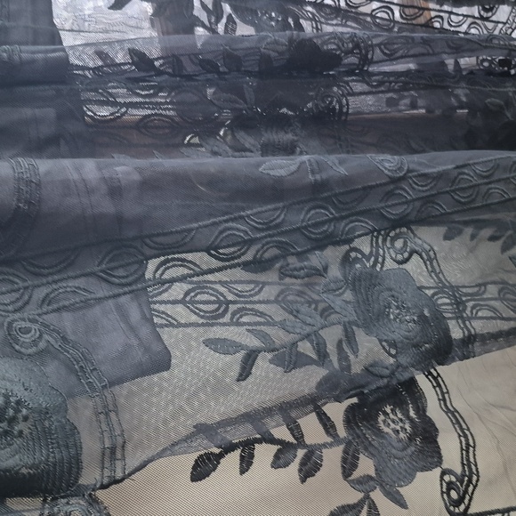 Eleter Black V Neck Dress Romper (M) - Picture 4 of 10